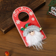 Christmas KT Board Door Hanging Santa Claus Snowman Elk Merry Christmas Decor for Home Xmas Ornaments Happy New Year 2025