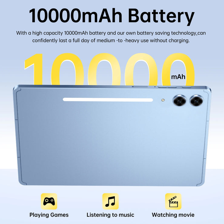 2025 Original Intelligent S10 Pro Tablet 10.1-inch High-definition 4K Full Screen Android 15 16GB+1TB 10000mAh 5G Dual Card Tabl