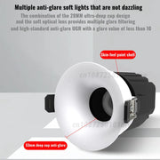 2025 New type LED curved surface spotlights, anti-glare downlights, living room and bedroom ceiling lights for indoor lighting