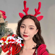 Christmas Headband Kids Adult Santa Claus Elk Xmax Hair Accessories Party Photo Props Christmas Decoration New Year Gifts