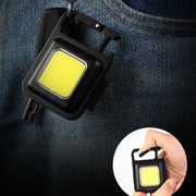 2025 LED Flashlight 1000LM USB Rechargeable COB Work Lights IPX4 Waterproof Keychain Light Lantern for Outdoor Camping Hiking