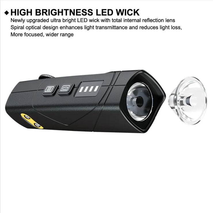 2025New Induction LED Headlamp  Ear Hook Lightweight Waterproof Hands-Free Flashlight for Fishing Cycling Running Camping Hiking