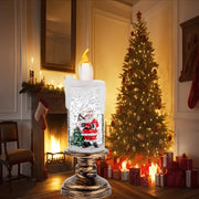 Christmas Candle Night Light Desktop Decoration - LED Luminous Ambient Ornament Gift for Home Scene Setup