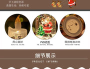 Christmas Candle Night Light Desktop Decoration - LED Luminous Ambient Ornament Gift for Home Scene Setup