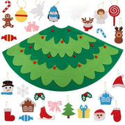 Christmas Wall Decoration Lighting Fixtures Children's Room Kindergarten Shopping Mall DIY Felt Cloth Christmas Tree Wall Lamp
