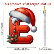 Christmas Acrylic Letter Pendant 2024 Merry Cristmas Decoration for Home Xmas Tree Hanging Ornaments Navidad Natal New Year 2025