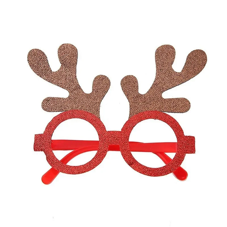 Christmas Glasses Plastic Decorative Glasses Kid Xmax Party Costume Accessory Photo Props Christmas Decoration decoración hogar