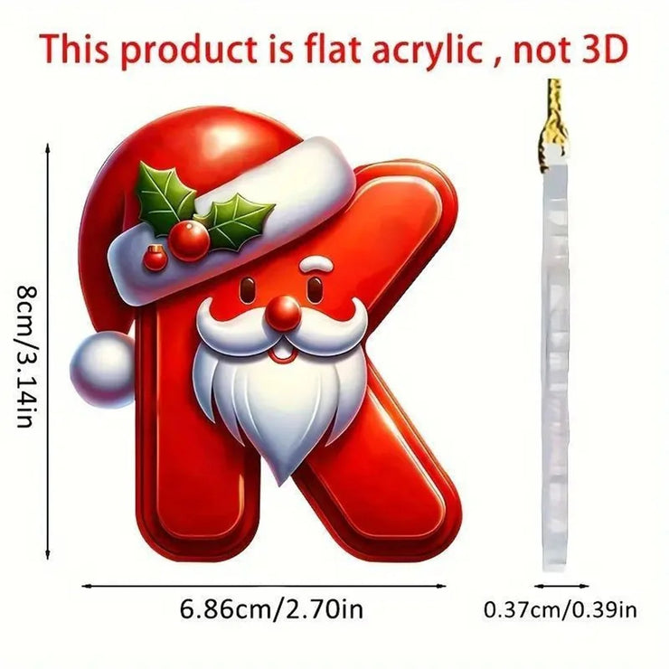 Christmas Acrylic Letter Pendant 2024 Merry Cristmas Decoration for Home Xmas Tree Hanging Ornaments Navidad Natal New Year 2025