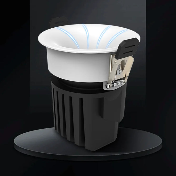 2025 New type LED curved surface spotlights, anti-glare downlights, living room and bedroom ceiling lights for indoor lighting