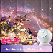 2025 Dynamic Meteor 12 in 1 Ultra Clear Galaxy Projector Lamp Rotary Planetarium Projector Light with Music Player for Kids Gift