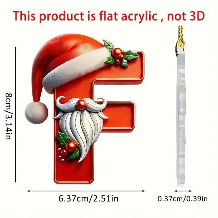 Christmas Acrylic Letter Pendant 2024 Merry Cristmas Decoration for Home Xmas Tree Hanging Ornaments Navidad Natal New Year 2025