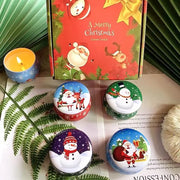 Christmas Candy Box Chocolate Sweets Aromatherapy Candle Jars DIY Ornaments Childrens Christmas Gifts 2025 New Year Decoration