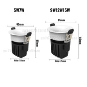 2025 New type LED curved surface spotlights, anti-glare downlights, living room and bedroom ceiling lights for indoor lighting