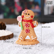 【MAX-22】Christmas Series Resin Animal Party Creative Mini Christma Tree Old Girl Kids Cute Gift Home Decoration Supplies Decor