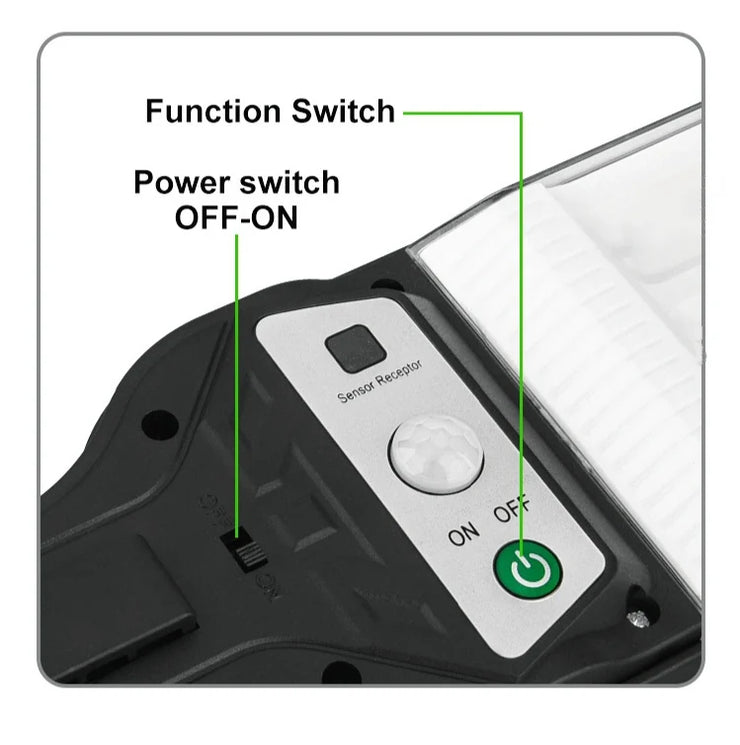 2025 350000LM Outdoor Solar Lights Motion Sensor Solar Waterproof Security Wall Lighting Garden Wall Courtyard Path Lighting