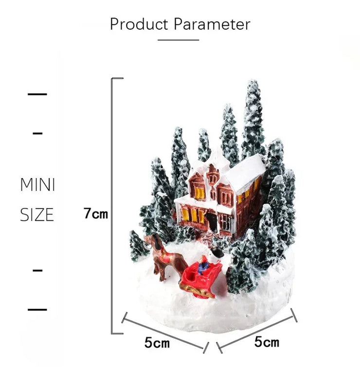 Christmas Decorations LED Night Lights Luminous Landscape House Children&