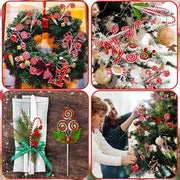 Christmas Decorations Candy Snow Berries Artificial Bouquet Xmas Tree Pendant Ornament Home Decor New Year 2025 Gift Accessories