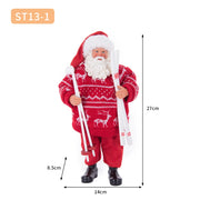 Christmas Tree Decor KitchenMrs Claus Figurines Home Decoration Christmas Holiday Collection 28CM Standing Grandma Santa Claus