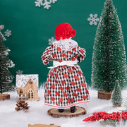 Christmas Tree Decor KitchenMrs Claus Figurines Home Decoration Christmas Holiday Collection 28CM Standing Grandma Santa Claus