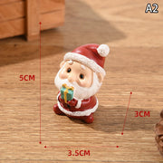 【MAX-22】Christmas Series Resin Animal Party Creative Mini Christma Tree Old Girl Kids Cute Gift Home Decoration Supplies Decor