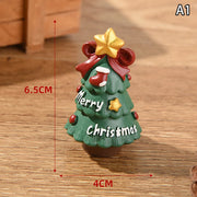 【MAX-22】Christmas Series Resin Animal Party Creative Mini Christma Tree Old Girl Kids Cute Gift Home Decoration Supplies Decor