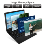 Factory direct sale 2025 Latest 10.3 Android System 13.0 thin tablet Laptop RAM 2GB+64GB Netbook A133 CPU Computer Wi-Fi USB
