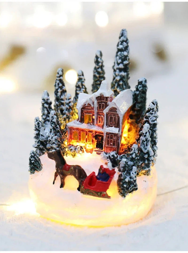 Christmas Decorations LED Night Lights Luminous Landscape House Children&