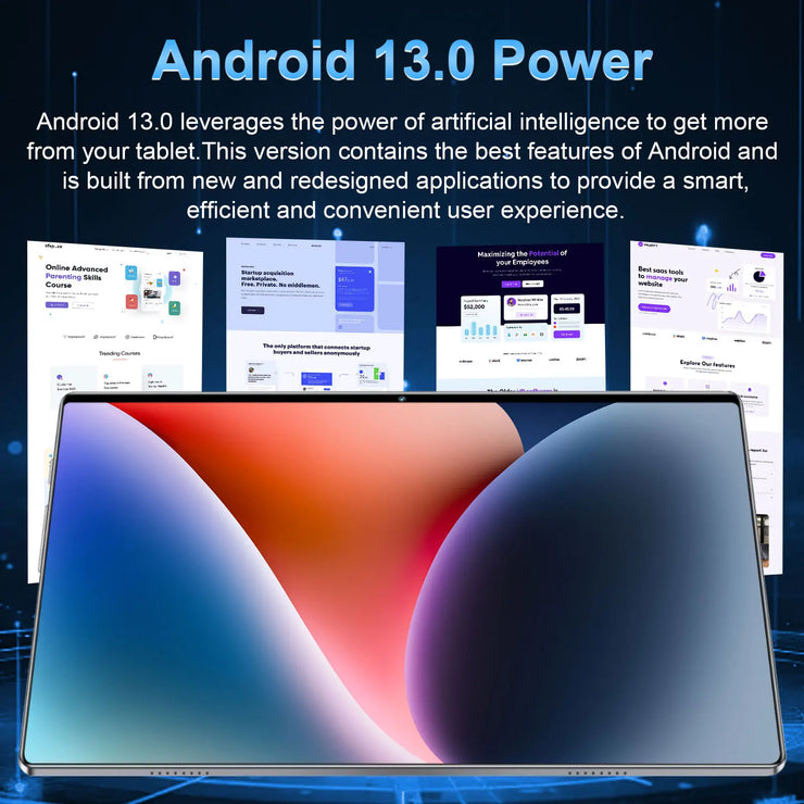 2025 Tablet Android 20000mAh 10.36 inch Global Version 22GB+2TB New Network 14 Core Android 13.0 Wifi Tablet