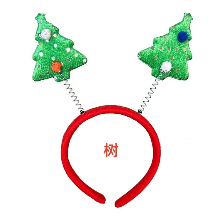 Christmas Headband Kids Adult Santa Claus Elk Xmax Hair Accessories Party Photo Props Christmas Decoration New Year Gifts