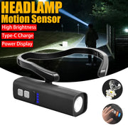 2025 New Headlight With Bright Light And Bright Outdoor Mountaineering Night Fishing Special Battery Life Extra Long Sensor Head