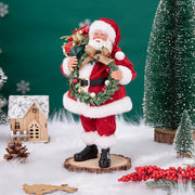 Christmas Tree Decor KitchenMrs Claus Figurines Home Decoration Christmas Holiday Collection 28CM Standing Grandma Santa Claus