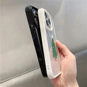 Christmas Tree Pattern Clear Phone Case for iPhone 12 11 13 14 15 16 Pro Max X XR XS 7 8 16 Plus SE 2020 2022 Shockproof Cover