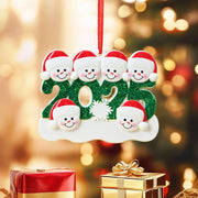 Creative Christmas Resin Pendant 2025 Family Christmas Snowman Christmas Tree Decoration Gift