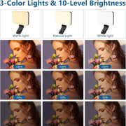 2025.Led Photo Fill Light Dimmable,for Phone,iPhone,Photography Video Lighting for Video Recording, Makeup,TikTok,Selfie,Vlog