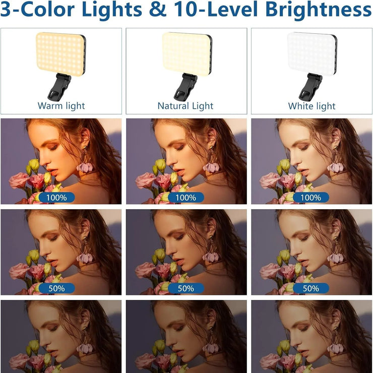 2025.Led Photo Fill Light Dimmable,for Phone,iPhone,Photography Video Lighting for Video Recording, Makeup,TikTok,Selfie,Vlog