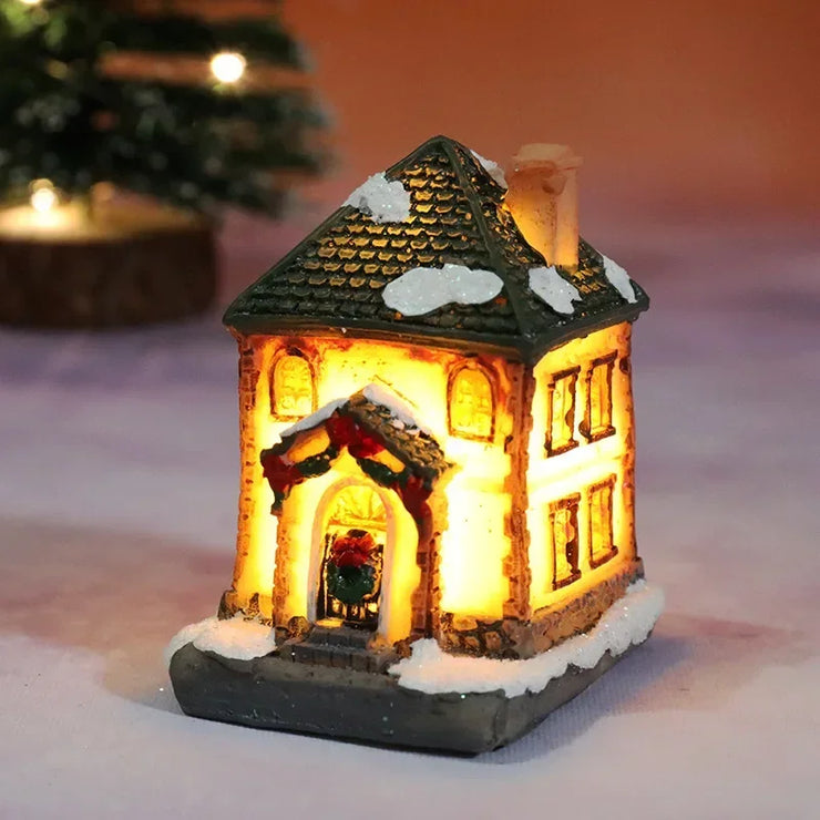 Christmas Decorations LED Night Lights Luminous Landscape House Children&