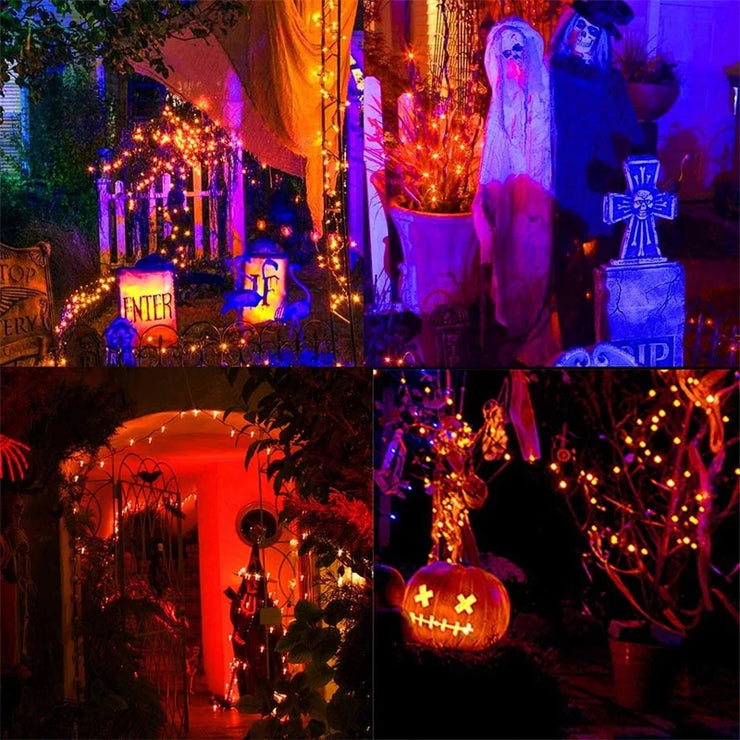 Christmas Tree Lights Outdoor Indoor, 100LED 10M WS2812B RGBIC Lights, String Lights IP65 Waterproof Bluetooth Fairy LED String