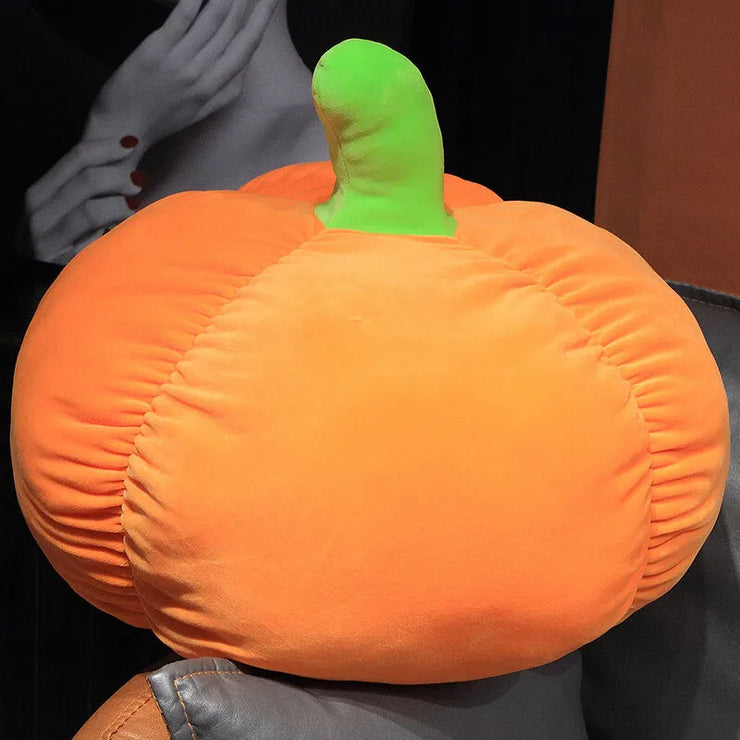 2025 Happy Halloween Party Wearing Hat Pumpkin Demon Doll Stuffed Soft Halloween Plush Toy PP Cotton Funny Pumpkin Throw Pillow