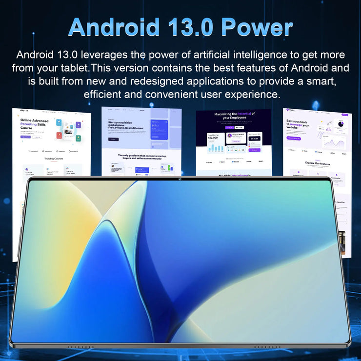 2025 Tablet Android 20000mAh 10.36 inch Global Version 22GB+2TB New Network 14 Core Android 13.0 Wifi Tablet
