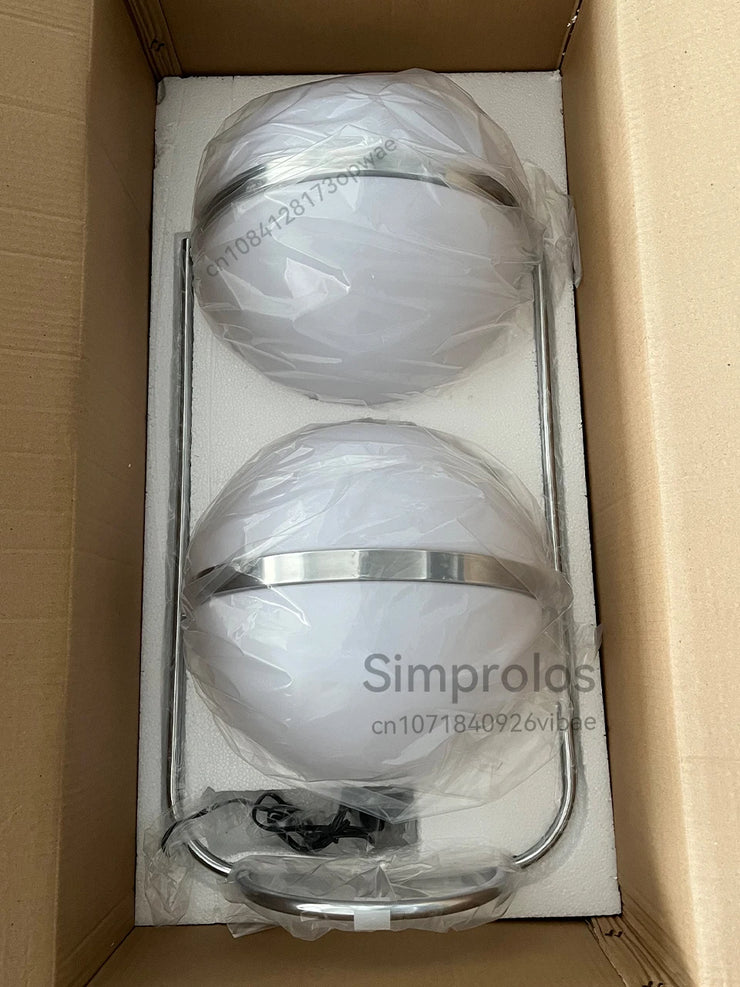 2025 Modern Creative LED Floor Lamp Chrome Metal White Acrylic Ball Lights Art Lighting Living Dining Room Bedroom Home Decor