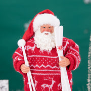 Christmas Tree Decor KitchenMrs Claus Figurines Home Decoration Christmas Holiday Collection 28CM Standing Grandma Santa Claus