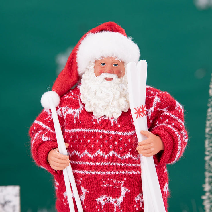 Christmas Tree Decor KitchenMrs Claus Figurines Home Decoration Christmas Holiday Collection 28CM Standing Grandma Santa Claus