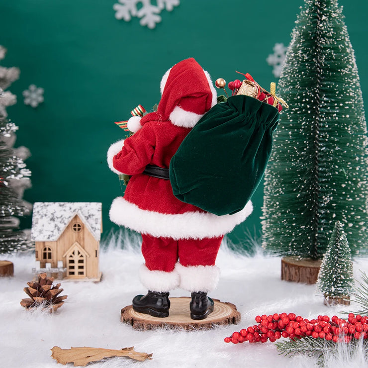 Christmas Tree Decor KitchenMrs Claus Figurines Home Decoration Christmas Holiday Collection 28CM Standing Grandma Santa Claus