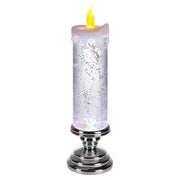 Christmas LED Candle Light Decorative Craft Night Lights Swirling Glitter Colorful Fantasy Crystal Night Lights Xmas Party Home