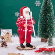 Christmas Tree Decor KitchenMrs Claus Figurines Home Decoration Christmas Holiday Collection 28CM Standing Grandma Santa Claus