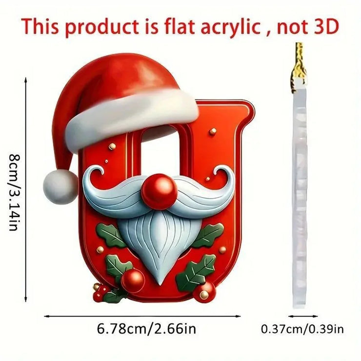 Christmas Acrylic Letter Pendant 2024 Merry Cristmas Decoration for Home Xmas Tree Hanging Ornaments Navidad Natal New Year 2025