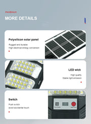 2025 Newly Upgraded Outdoor Solar Lamp 6000000LM Ultra-Bright Solar Light With Inductive Courtyard Lights Street Garden Lanterns