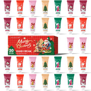 Christmas themed hand cream -30pcs -5 flavors, - deep moisturizing and soft formula, long-lasting fragrance