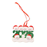 Creative Christmas Resin Pendant 2025 Family Christmas Snowman Christmas Tree Decoration Gift