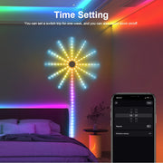 Christmas Fireworks Light RGBIC LED String Light USB LED Garland Lamp Outdoor Garden Room Camping Wedding Decor Fairy Lights